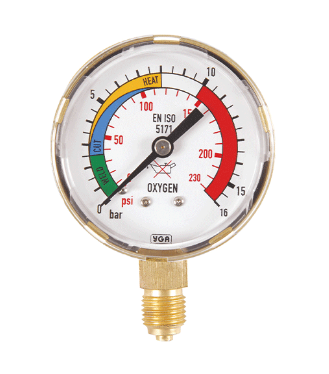 Индикатор давления 0-16 бар YILDIZ 51016 Манометры и редукторы для компрессоров